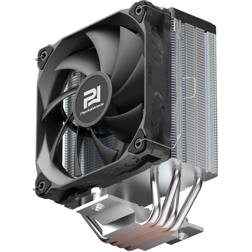 Кулер PentaWave PC-Z04E SRB LGA115X/1200/1700/AM4/AM5 (TDP 220W, 1*120mm PWM Fan, 4 тепловые трубки 6мм, 600-1850RPM, 12-32,6dBa)
