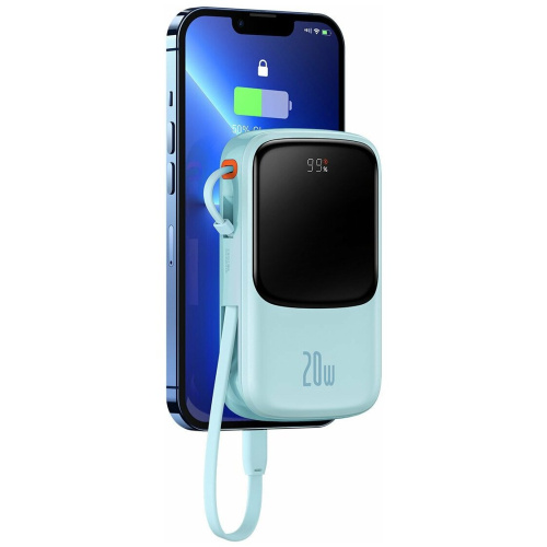 Портативное ЗУ Baseus Qpow Pro Digital Display Fast Charge PPQD2-20C голубой