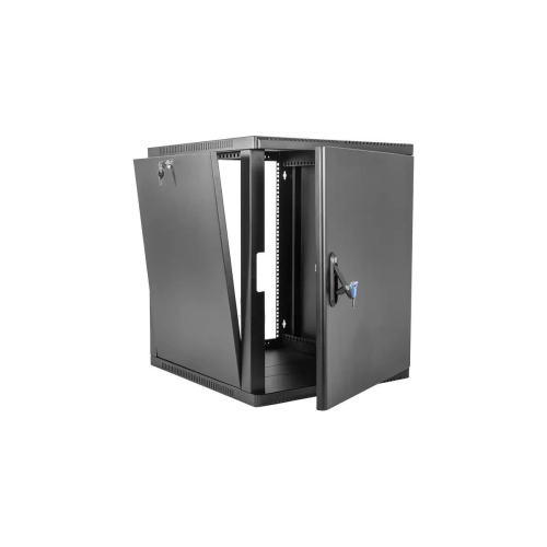 Шкаф коммутационный ЦМО ШРН-9.650.1-9005 настенный 9U 600x658мм черный