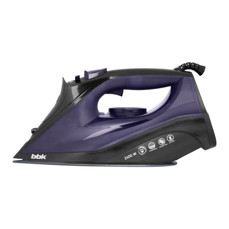 Утюг BBK ISE-2413 черный/фиолетовый