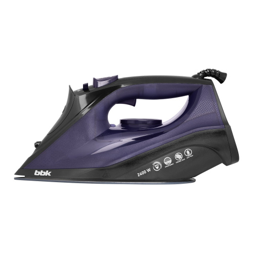 Утюг BBK ISE-2413 черный/фиолетовый