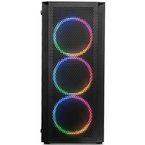 Корпус XASTRA A311 4FRGB Black (A311-4FR12F) ATX/Mesh/ full-size TG / 4x120mm FR120-FRGB fans