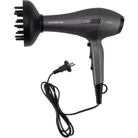 Фен POLARIS PHD2600ACi Salon Hair серый/графитовый