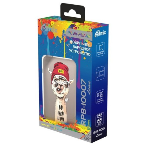 Внешний аккумулятор Ritmix RPB-10007 Lama