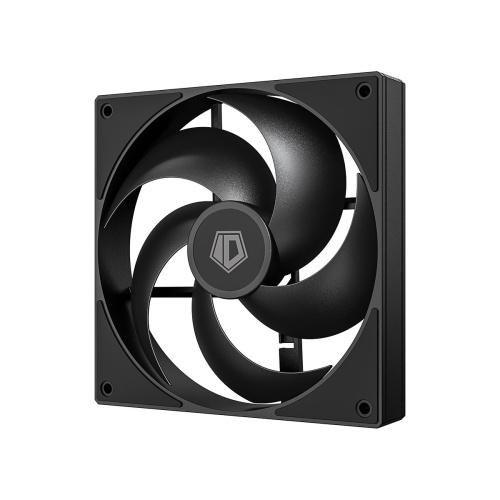 Вентилятор ID-COOLING AS-140-K Duet (2+1) 140x140x25мм (PWM, резиновые углы, черный, 300-1800об/мин, супертихий) Box