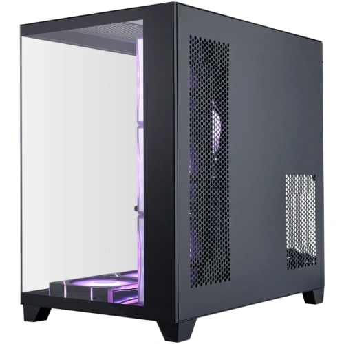 Корпус 1STPLAYER Megaview MV8-TP ARGB Black (MV8-TP-BK-6FC7R-1FC7-HUB2) / ATX / 7x120mm ARGB fans hub