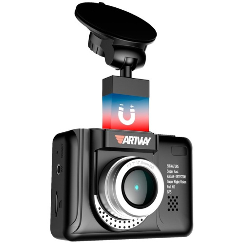 Видеорегистратор с радар-детектором Artway MD-108 GPS черный