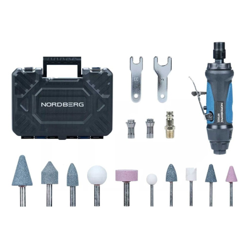 Пневмобормашинка NORDBERG NP3022K с комплектом насадок