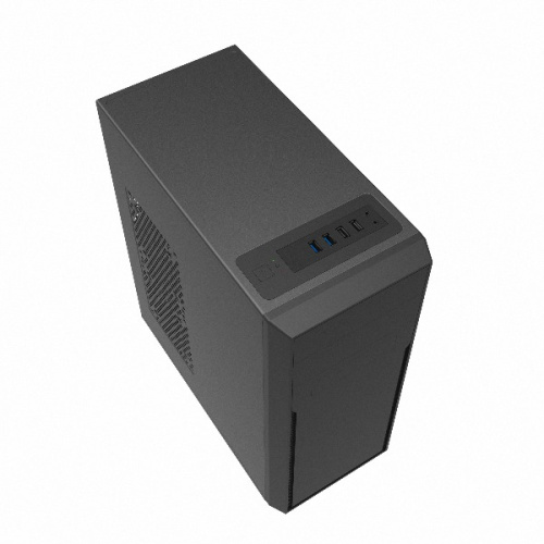 Корпус Foxline FL-302-FZ450-U32 ATX case, black, w/PSU 450W 8cm, w/2xUSB2.0+2xUSB3.0, w/pwr cord, w/o Fan