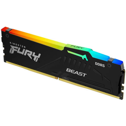 ОЗУ Kingston Fury Beast Black RGB Expo 8GB (KF556C36BBEA-8) DDR5 5600 DIMM Non-ECC, 1RX16 36-38-38 1.25V 288-pin 16Gbit