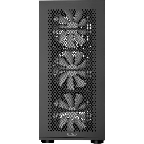 Корпус PcCooler ME200 Mesh BK, без БП, Full Tower, Black, TG, SPCC, 3x120mm ARGB E-ATX, ATX, mITX 180/380/220mm 4x2.5", 2x3.5", 7+3xPCI 1