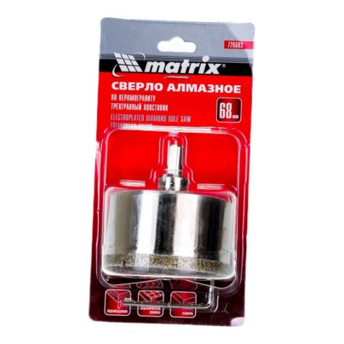 Сверло алмазное по керамограниту MATRIX 726683 68x67 мм