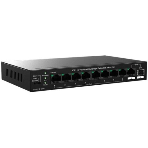 Коммутатор IP-COM G1110PF-8-120W 10 портов